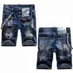 shorts dsquared2 pas cher distressed denim shorts wear out hole d91115